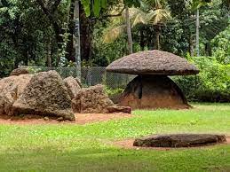 Kerala beauty of Ariyannur Stone Umbrellas in Thrissur 