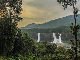 Beautiful view of Athirapilly Water Falls 