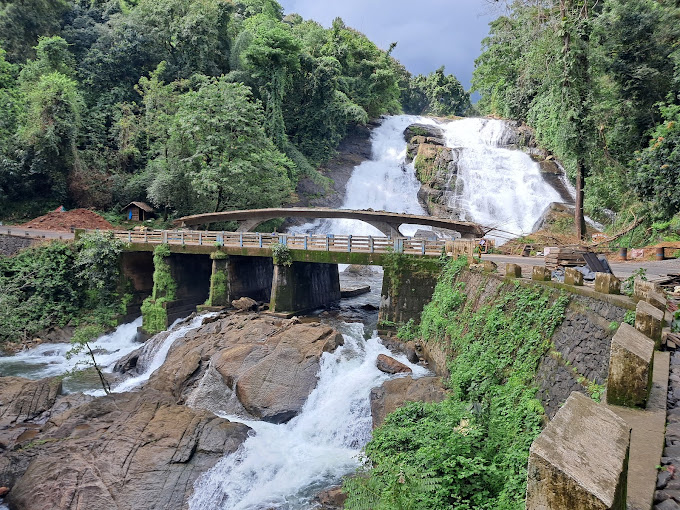 Beautiful view of Charpa Waterfalls 