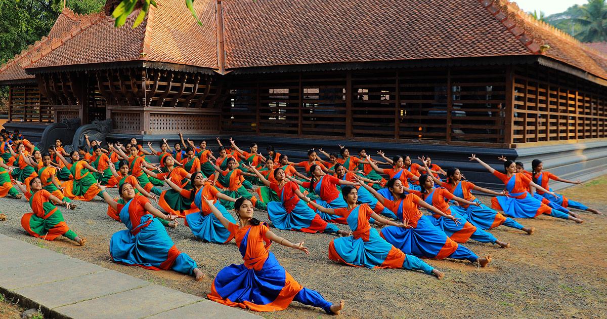 Beautiful view of Kerala Kalamandalam