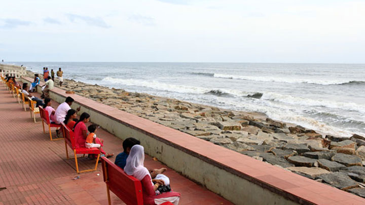 Beautiful view of Snehatheeram Beach  in Thrissur